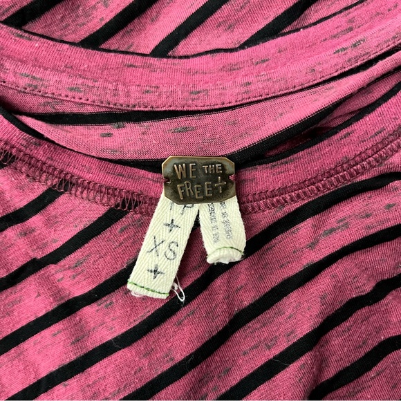 Free People We the Free Pandora’s Boxy Tee with Samurai Stripes+Dolman Sleeves E - Picture 8 of 11